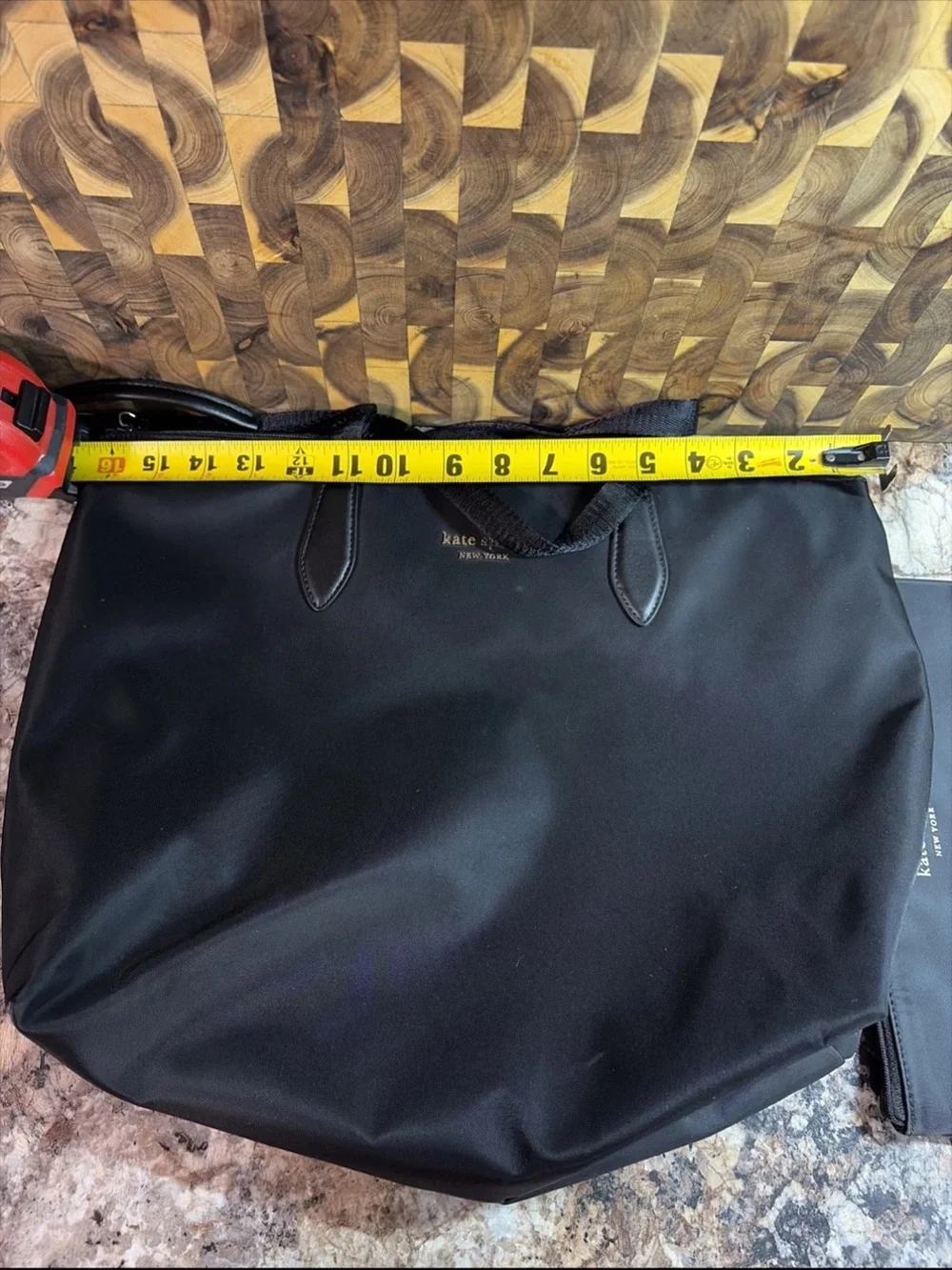 kate spade Black Nylon Duffel Tote with Removable Pouch